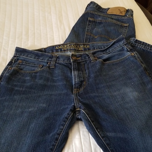 American Eagle Slim Straight 33x32 jean set of 2 - Picture 4 of 5